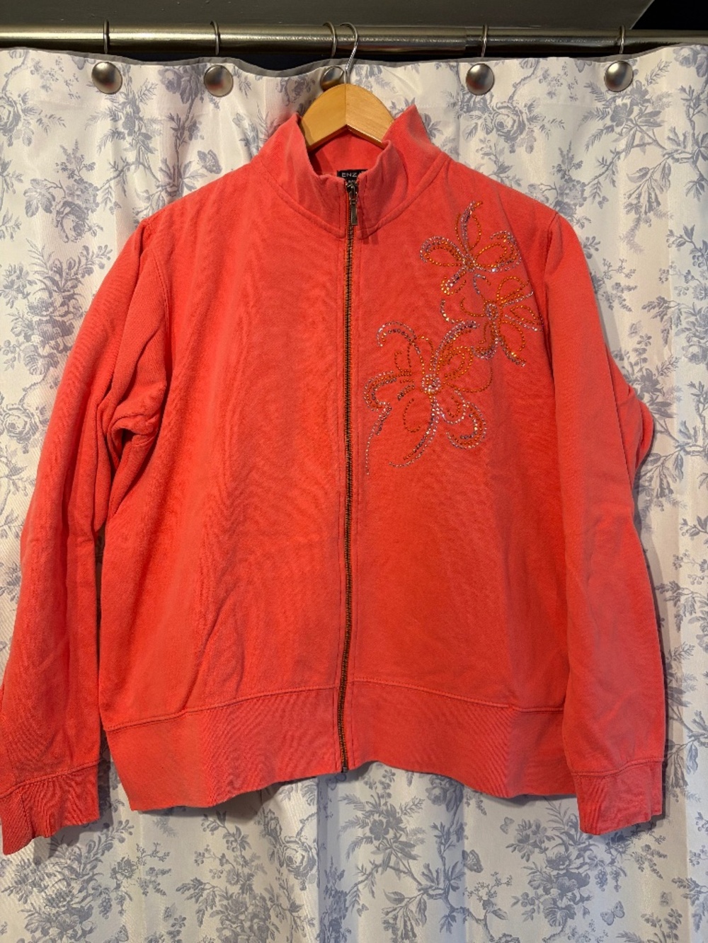 Enza track jacket with Swarovski crystals